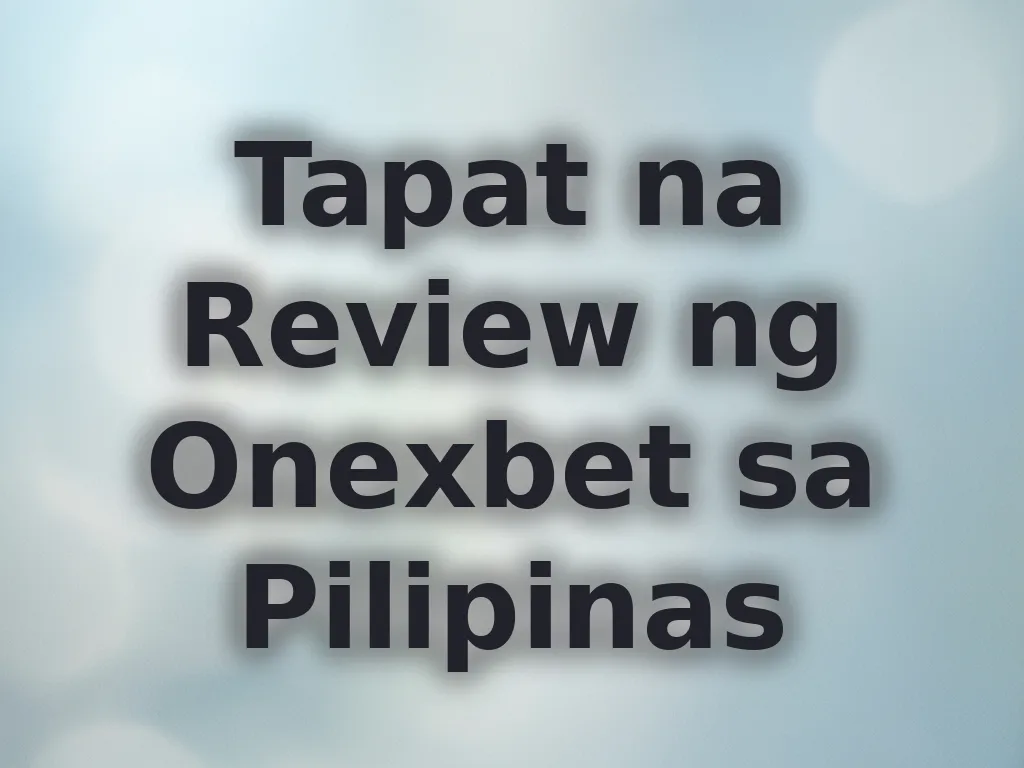 Review ng Onexbet